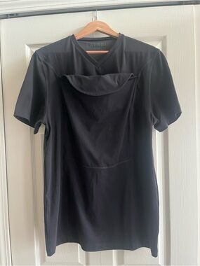Lalabu Dad Short -  Black Short-Sleeve- Men's Comfort V-Neck Size Large